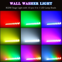 Barra de Luces LED RGBW Profesional de 10 Ojos con Matriz de Píxeles, DMX512 RDM, Efecto Blinder para Iluminación de Escenarios, Teatro, Clubes y Eventos