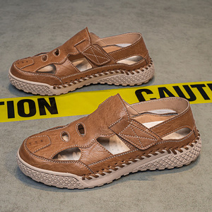 Sandalias de Verano para Hombre 2026, Sandalias de Playa con Punta Cerrada, Sandalias de Moda para Hombre Cosidas a Mano, Tallas Grandes - Product Image 4