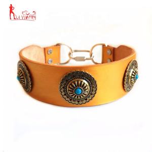 भारी शुल्क ग्रेहाउंड चमड़े के व्हिपपेट कुत्ते कॉलर लक्जरी टोपर प्रिंट कॉलर - Product Image 2