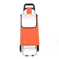 Chariot de courses pliable personnalisé avec logo, en tissu Oxford 600D, portable et durable, sac de courses réutilisable sur roulettes