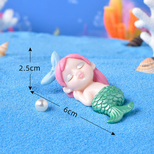 Figuras de Sirena en Miniatura de Plástico, Adornos para Manualidades, Acuario, Pecera, Jardín de Hadas, Accesorios de Escritorio, Decoración - Product Image 5