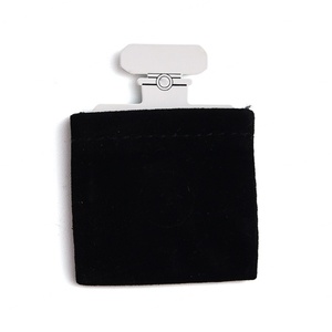 Wholesale Unique Design White Metal Silkscreen Printing <b>Compact</b> Makeup Velvet Bags for Pocket <b>Mirrors</b> - Product Image 3