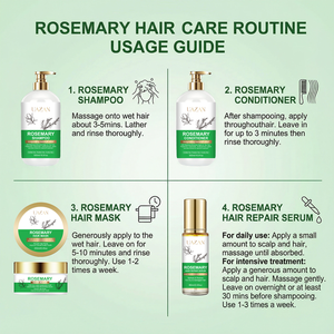 Champú y Acondicionador de Aceite de Argán Natural de Marca Privada, Aceite de Romero para el Crecimiento Rápido del Cabello, Aceite Anticaspa, Control de Grasa, Sin Sulfatos - Product Image 5