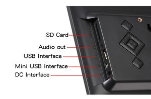 Grand stock de cadres <span class=keywords><strong>photo</strong></span> numériques IPS de 10.1 pouces cadeau de Noël/anniversaire/vendredi noir étui Woden Wifi MP3 - Product Image 6