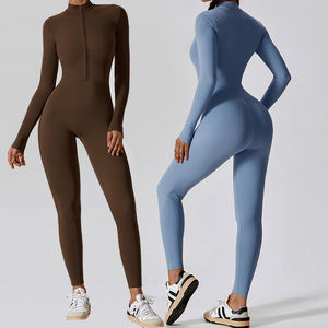 Tuta Intera SHINBENE da Donna con Zip, Maniche Lunghe, Aderente per Fitness - Product Image 2