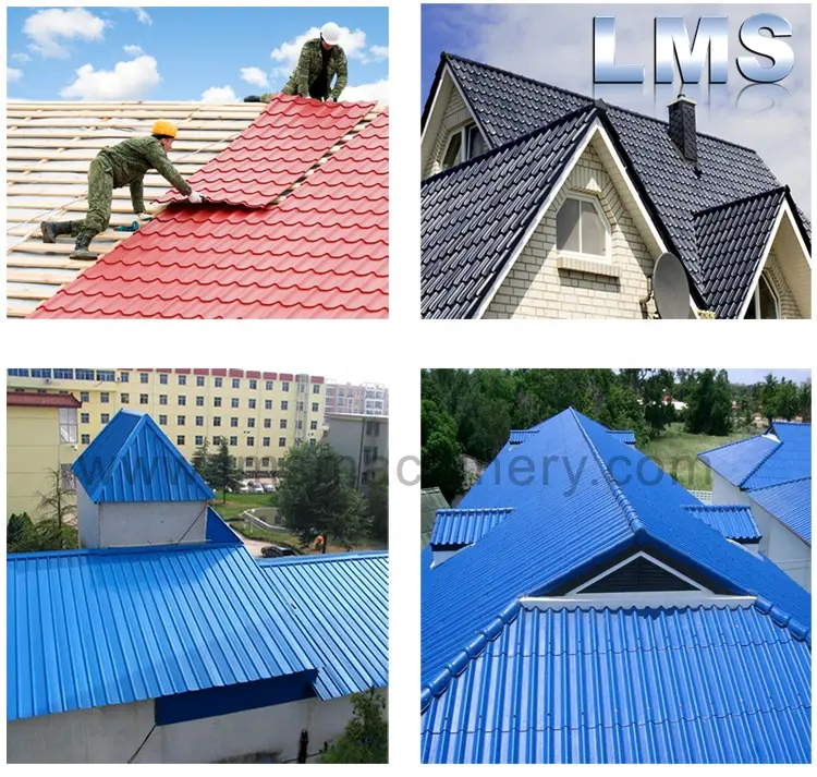 Tile Roof Sheet Making Machinery Steel Profile Tile Roll Forming Machine