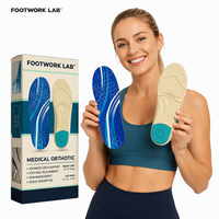 Semelles orthopédiques en mousse PU/Gel personnalisables avec logo, écologiques, pour soutien de la voûte plantaire, soulagement de la fasciite plantaire, confort pour pieds plats, lavables, vente en gros