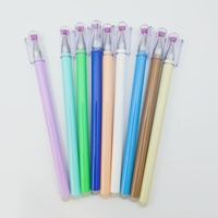 Stylos gel effaçables multicolores Kawaii personnalisés 0.7mm 1.0mm stylos à bille en plastique dessin animé conception gomme créative bureau école