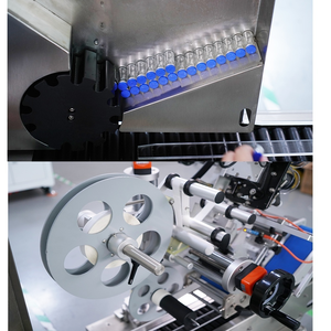 Elektrisch angetriebene automatische Desktop-Crayon-Plastikflaschen-Etikett ier maschine für Glas ampullen fläschchen für Reagenzglas-SPS-Kern - Product Image 3