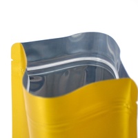 Sachet refermable personnalisé imprimé avec fermeture éclair, en aluminium, avec encoche de déchirement facile pour thé, café et aliments secs