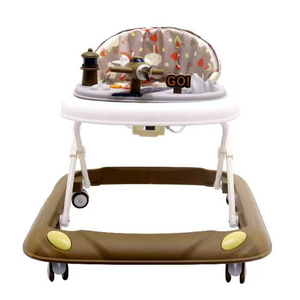 Có Thể Gập Lại Bé Tập Đi Với Máy Bay Đồ Chơi Trẻ Em Sit-to-Stand Học Tập Đi Bộ Khung Nhựa Với Bánh Xe - Product Image 3