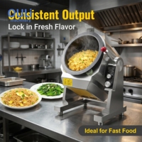 Machine de cuisson automatique à induction électrique de table, Wok à riz frit, Mélangeur automatique pour restaurant