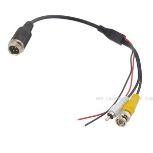 4K/8K không thấm nước gx12 4 pin nam RCA nam BNC DC nữ Adapter cáp PVC Áo khoác cho âm thanh hệ thống video xe phía sau xem máy ảnh - Product Image 3