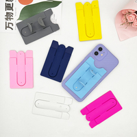 Usine en gros support de porte-carte Smartphone en silicone pour téléphone portable