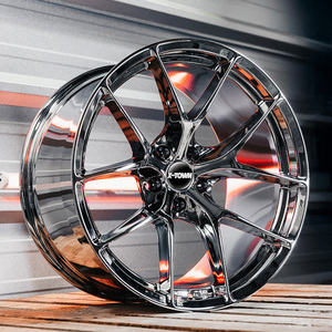 Rines Forjados <span class=keywords><strong>de</strong></span> Aleación Cóncavos Profundos Cromados <span class=keywords><strong>de</strong></span> 18 19 20 21 22 24 5x120 5x114.3 5x112 5x100 para BMW M3 M4 Tesla Mustang - Product Image 4
