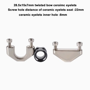 เครื่องจักรสำหรับการประกบสายไฟ 650 รุ่น TC Guide Zirconia Seat ผลิตด้วยเครื่อง CNC ขัดเงาแบบกระจก ขนาด 28.5x15x7 มม. ระยะห่างรู 22 มม. - Product Image 3