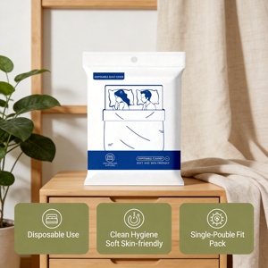 Ensemble de literie <span class=keywords><strong>jetable</strong></span> OEM en polyester/métallique/coton, léger et confortable, par <span class=keywords><strong>Lange</strong></span> - Product Image 3