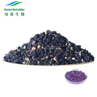 Voedingsmiddelenklasse Ingrediënt Zwarte Wolfberry Extract Poeder, Groothandelsprijs Goji Berry Extract Lycium Ruthenicum 10% Anthocyanidinen