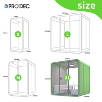 Prodec — cabine de téléphone portable pour 1 personne, avec lumière 110 à 220, meuble insonorisé, Pod de bureau silencieux