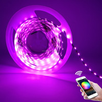 5v 12v vente en gros 5m 10m 20m 5mm rgb décoration avec contrôle sans fil contrôlé par l'application alexa tuya wifi pour tv smart led bande lumineuse