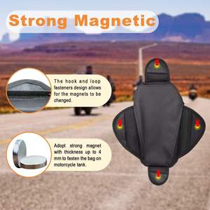 Valise à huile pour moto Équipement de voyage Réservoir à essence pour moto Sac magnétique avec fenêtre transparente - Product Image 4