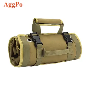 Small Tool Bag With Detachable Pouches, Heavy Duty Roll Up Tool Bag Organizer - Tool Roll Organizer For Mechanic & Electrician