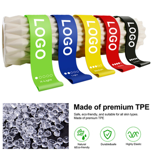 Custom Logo Flat Loop Resistance <b>Band</b> TPE Elastic Exercise <b>Band</b> for Yoga Pilates Fitness <b>Workout</b> - Product Image 1