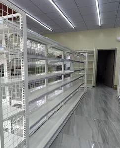 Factory Price YuanHong Multi-Layer Steel Epoxy Powder Coated Supermarket Gondola Shelves Double-Sided L-Shaped Adjustable Height - Product Image 4