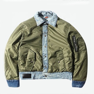 <span class=keywords><strong>Giacca</strong></span> <span class=keywords><strong>Bomber</strong></span> MA1 in Denim Patchwork per Uomo, Stile Vintage Streetwear, <span class=keywords><strong>Giacca</strong></span> <span class=keywords><strong>Oversize</strong></span> in Nylon - Product Image 1