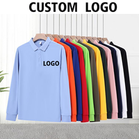 Chemises Polo Homme Personnalisées avec Logo, 100% Polyester, Manches Longues, Blanches, 185GSM, Unisexe, Uniformes de Travail, Vente en Gros pour Équipes