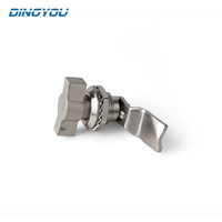 Serrure à came en T DINGYOU sans clé, anti-vibration, anti-rouille, étanche, anti-poussière, pour armoire d'équipement