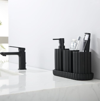 Ensemble d'accessoires de salle de bain en résine polymère de haute qualité, style européen moderne, pour hôtel