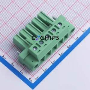 JL5EDGKM-76205G01 Plug-in Terminal Block P=7.62mm Connector Plug Screw Fixing 1x5P 7.62mm - Product Image 1