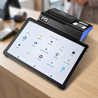 Impresora de Pantalla Táctil para Mostrador FYJ F1-T1, Pago Rápido, 58 mm, 80 mm, Cortador Automático, Escáner de Código de Barras Android, Lector NFC, Tableta POS