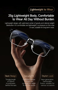Gafas Traductoras Inteligentes con IA, <span class=keywords><strong>Audio</strong></span>, BT6.0, IP67, Impermeables, Lentes <span class=keywords><strong>de</strong></span> Sol para Negocios, Fotocromáticas, Anti Luz Azul - Product Image 2