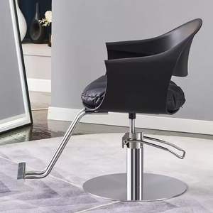 Chaise de Barbier Professionnelle Noire avec Base Dorée – Mobilier de Salon Durable en Gros à Prix Usine – Chaise de Coiffure et de Barbier - Product Image 2