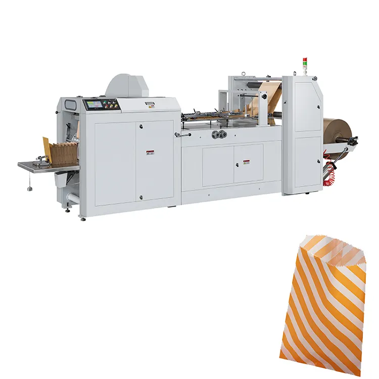 Automatische Hochgeschwindigkeits-Kraft papiertüte, die Maschine herstellt, um Papiertüten-Produktions linie LMD-400 zu machen