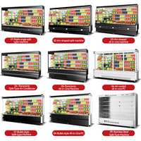 Réfrigérateur Vitrine à Porte Coulissante Grande Capacité Multi-niveaux pour Supermarchés – Réfrigérateur Ouvert pour Légumes
