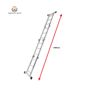 <span class=keywords><strong>Escalera</strong></span> Multiusos de Aluminio Directo de Fábrica, Certificada por la CE, Personalizable, con Capacidad de 150 kg, <span class=keywords><strong>Escalera</strong></span> de Peldaños <span class=keywords><strong>para</strong></span> Techos - Product Image 5