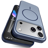 Coque de protection magnétique anti-chute pour iPhone 18 17 Pro Max, compatible avec iPhone 16E 15 14, finition mate 17air