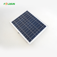 Panneau solaire PERC 12V 18V à haute efficacité 22,4% non standard en PET, disposition personnalisée pour systèmes de surveillance sans fil