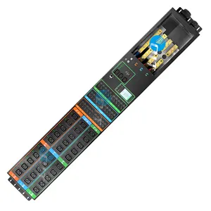 ขายส่ง 3 เฟส 415V C19 PDU หน่วยจ่ายไฟ, 200A การระบายความร้อนด้วยพลังงานสูงการควบคุมอัจฉริยะการตรวจสอบ PDU อัจฉริยะ