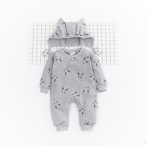 Conjunto de Ropa para Bebés Recién Nacidos, Mono de Manga Larga con Capucha, Venta al Por Mayor - Product Image 4