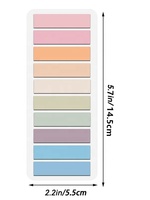 Notes autocollantes créatives de couleur unie à faire soi-même, notes autocollantes kawaii pour les étudiants et le bureau