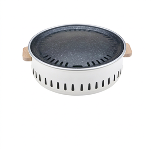 Barbecue portable moderne en fer thermolaqué pour camping, double face, pliable, avec sécurité flamme pour pique-nique - Product Image 1