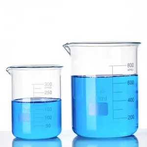 Лабораторный стеклянный мерный стакан низкого типа