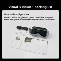 Lunettes intelligentes tout-en-un Lotus Visual-X XR/VR avec compensation de myopie réglable de 0 à 800 degrés