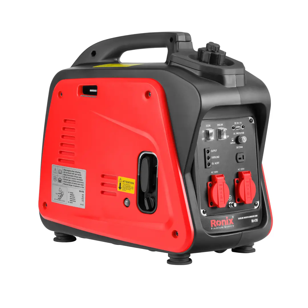 Ronix Model RH-4793 Premium Quality 2200W 220V 50HZ Gasoline Inverter Generator Machine