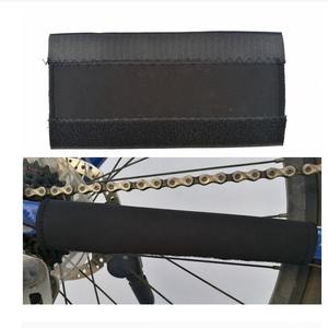 Protector de cadena de bicicleta, protector de cuadro, correa de Velcro ajustable negra para accesorios de bicicleta de montaña - Product Image 2