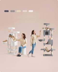 فاخر حديث XL وردي ، ديكور منزلي رمادية أساسية للقطط ، خشب مصنوع يدويًا ، ورق للقطط الداخلية الكبيرة المصنوعة من الورق - Product Image 6